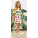 José Varón Verano Vestido niña Cuadrados Multicolor