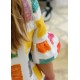 José Varón Verano Vestido niña Cuadrados Multicolor