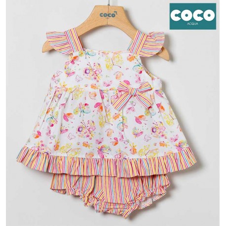 Coco Acqua Summer Baby Girl Printed Set Butterflies