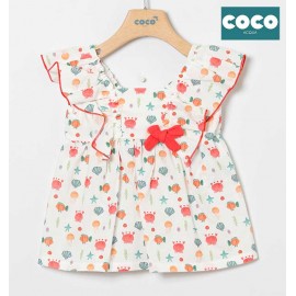 Coco Acqua Summer Baby Girl Dress Crabs