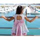 DBB Collection Summer Girl Pink and Blue Printed Dress