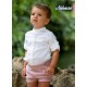 Nekenia Summer Boy Cremony White and Pink Set