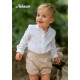 Nekenia Summer Boy Cremony White and Brown Set