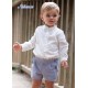Nekenia Summer Boy Cremony White and Blue Set