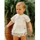 José Varón Verano Conjunto bebé niño Blanco y Estampado
