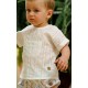 José Varón Verano Conjunto bebé niño Blanco y Estampado