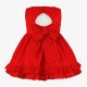 Miranda Verano Vestido niña Rojo y Blanco Topos