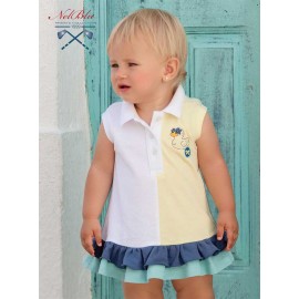 Nel Blu Summer Baby Girl Dress Duck