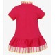 Nel Blu Summer Baby Girl Fuchsia Dress Giraffe