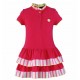 Nel Blu Summer Girl Fuchsia Dress Ruffles