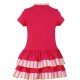 Nel Blu Verano Vestido niña Fucsia Volantes