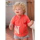 Nel Blu Verano Conjunto bebé niño Coral y Rayas
