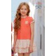Nel Blu Verano Vestido niña Coral Volantes