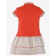 Nel Blu Verano Vestido niña Coral Volantes