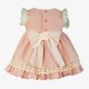 Miranda Verano Vestido bebé niña Ceremonia Rosa con Tul Blanco