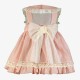 Miranda Verano Vestido niña Ceremonia Rosa con Tul Blanco
