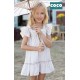 Coco Acqua Verano Vestido niña Rayas Tostado
