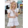 Coco Acqua Summer Girl Dress Brown Stripes