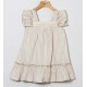 Coco Acqua Verano Vestido niña Rayas Tostado