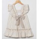 Coco Acqua Summer Girl Dress Brown Stripes