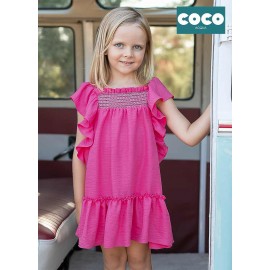 Coco Acqua Verano Vestido niña Buganvilla