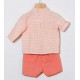 Coco Acqua Verano Conjunto bebé niño Rayas Salmón