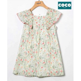 Coco Acqua Verano Vestido niña Estampado Plumeti