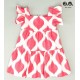 José Varón Verano Vestido niña Rombos Fucsia