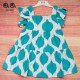 Jose Varon Summer Girl Dress Turquoise Diamonds