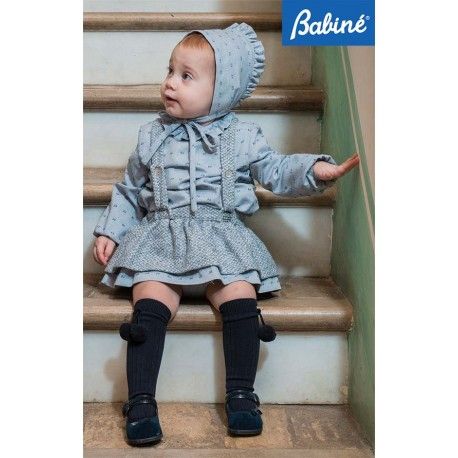 Babine Winter Baby Girl Set Gray