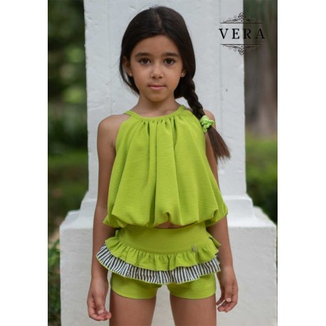 Vera Summer Girl Green Set