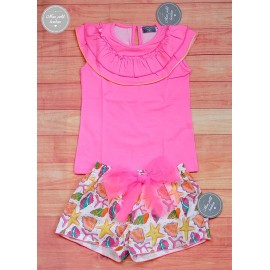 Mon Petit Bonbon Summer Girl Set Conches Pants