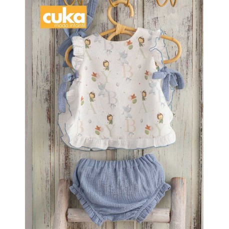 Cuka Summer Baby Girl Set Violeta Chamorro
