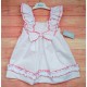 Babiné Summer Girl White Dress with Tie Corale