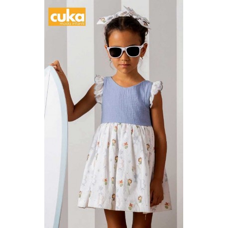 Cuka Verano Vestido niña Violeta Chamorro