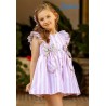 Babiné Verano Vestido niña Rayas Rosas Bolsillos