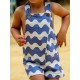 José Varón Verano Peto niño Ondas Azul Porcelana