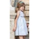 Coco Ceremony Summer Girl Dress Blue and White Stripes