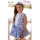 Debesos Summer Girl Blue Dress Flowers
