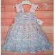 Blanca Valiente Verano Vestido niña Mariposas y Flores