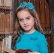 Babiné Invierno Diadema niña Turquesa