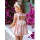 Miranda Verano Vestido niña Ceremonia Rosa con Tul Blanco