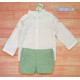 Nekenia Summer Boy Cremony White and Green Set