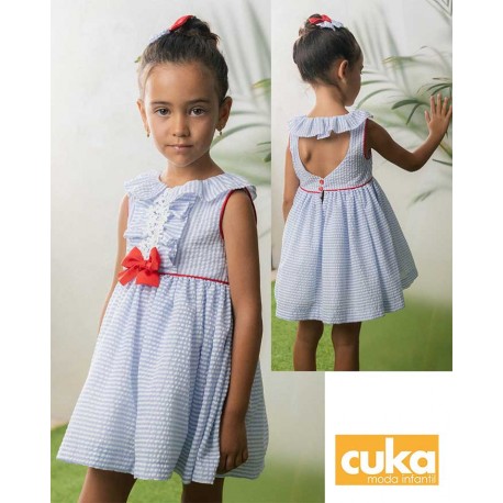 Cuka Summer Girl Dress Indira Gandhi Ruffle