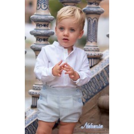 Nekenia Summer Boy Cremony White and Light Blue Set