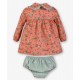 Miranda Invierno Vestido bebé niña Coral Mapaches