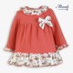 Miranda Winter Baby Girl Corale Crinkled Dress