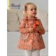 Miranda Winter Baby Girl Corale Dress Raccoons