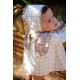 Cocote Winter Baby Girl Dress Flowers and Squares
