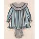 Cocote Invierno Vestido bebé niña Rayas Azules